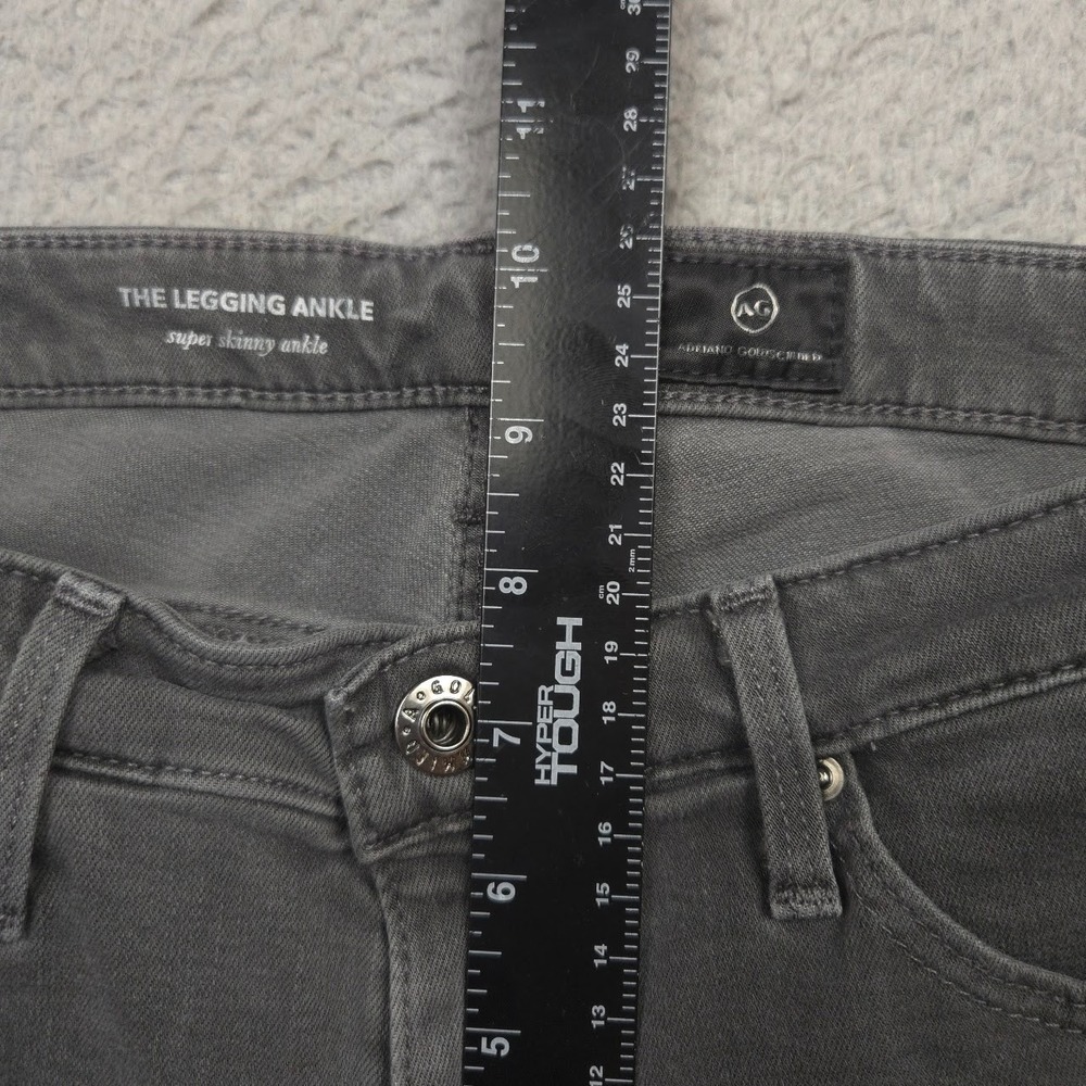 AG The Legging Ankle Womens 26R Gray Super Skinny Stretch Y2K Style Jeans - Picture 5 of 13